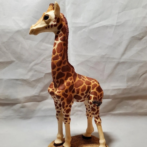 GIRAFFE MOTHER AND BABY FIGURINE By THE HERD MARTHA CAREY Safari Animal Africa - Picture 3 of 16